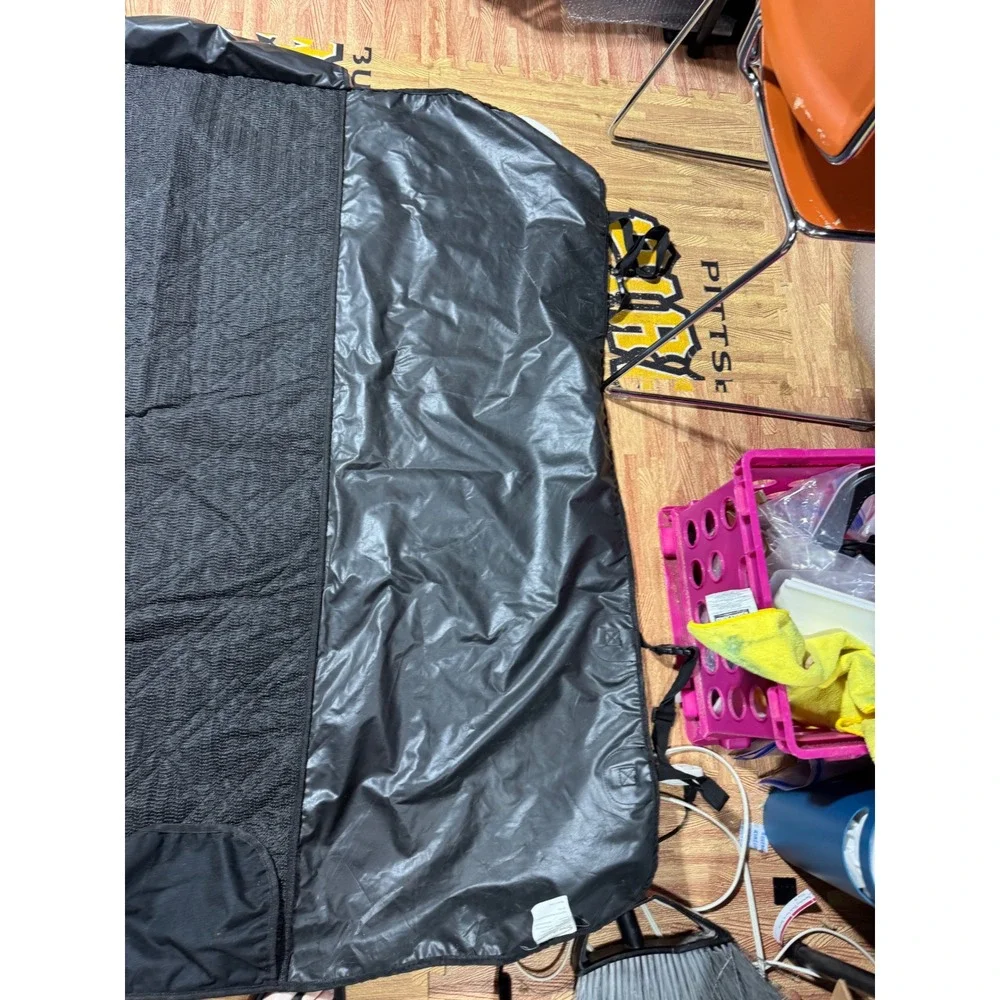 Duke & Dixie Dog Car Seat Cover Black Quilted Oxford Fabric Hammock Style 55x51
